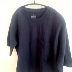 未使用 無印良品 MUJI Tシャツ カットソー トップス 無印 良品計画 紺のサムネイル