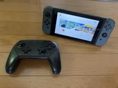 Nintendo Switch 本体 グレー　プロコントローラー付きのサムネイル