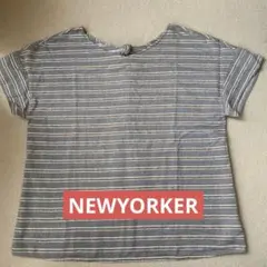 NEWYORKER ニューヨーカー ボーダー ブラウス トップス レディース Mのサムネイル