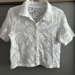 GUレースブラウス