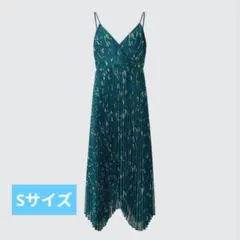 プリーツキャミソールワンピース/ジオメトリック