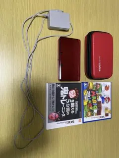 Nintendo 3DS 本体 レッド ソフト2本・ケース付き