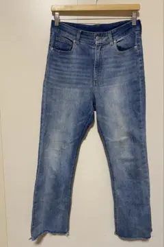 ライトブルー　ブーツカットデニム　フレアデニム　ジーンズ　ジーパン　L