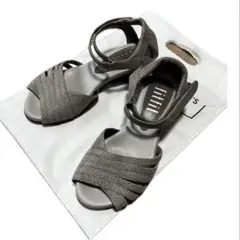 fitfit フィットフィットアンクルストラップサンダルグレー23.0センチ