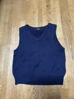 【COMME CA ISM】110cm 紺 ベスト