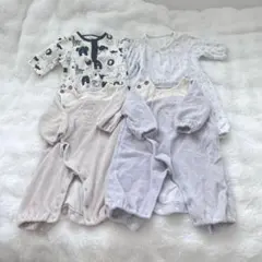 ✨ 美品 ✨ ロンパース・カバーオール 4点セット　50〜60センチ