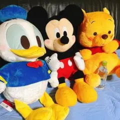 超特大 ぬいぐるみ 非売品 新品 ドナルド ミッキー プーさん セット BIG
