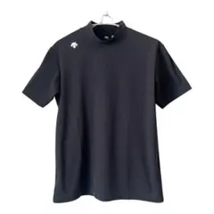 【美品】デサントゴルフ モックネック シャツ メンズ M ロゴ