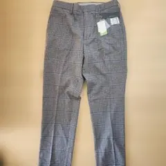 新品未使用　レイジブルーグレーチェック イージーパンツ