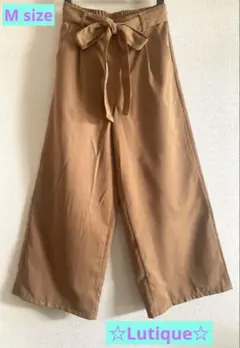 Lutique ブラウンガウチョパンツ Mサイズ