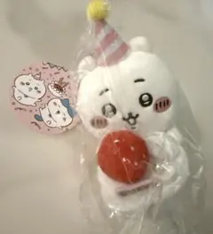 【新品未使用】デスクトップから見守るひっかけぬいぐるみ ちいかわ　バースデー