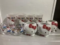 ハローキティ グラス マグカップ10個セット