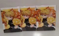 鬼滅の刃　アニプレックスオンラインくじ　特典　ブロマイド　我妻善逸　3点