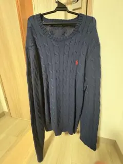 POLO RALPH LAUREN ケーブルニット ネイビー　 M