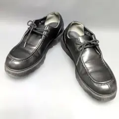 ジーユー　GU チロリアンシューズ　チャンキーソール　黒　27cm