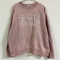 GAP 갭 스웨트 S 크루넥 긴팔 아치 로고 핑크