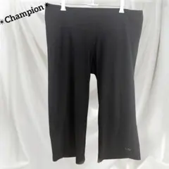チャンピオン クロップドパンツ クロップド 無地 XL 黒 ポリエステル ヨガのサムネイル