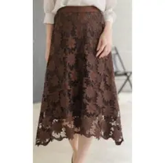 スカート　ブラウン