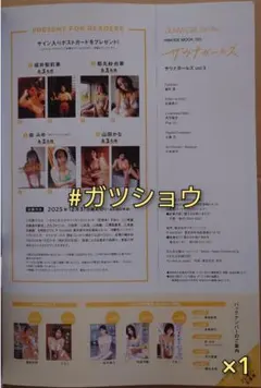 サウナガールズ vol.3 [COVER:福井梨莉華] 応募券 1枚