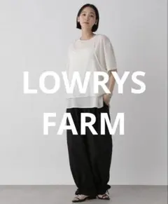 LOWRYS FARM ２ＷＡＹリボンタックパンツ
