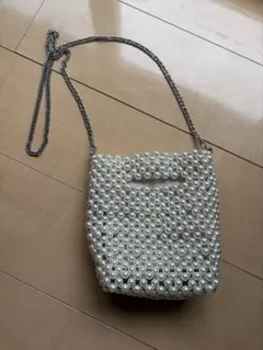 ZARA パールビーズ ショルダーバッグのサムネイル