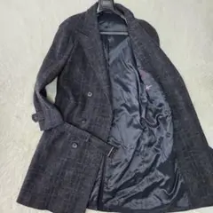 美品✨giacche チェスターコート 千鳥格子柄 ツイード調 イタリア 50 giacche チェスターコート 千鳥格子柄 ツイード調 イタリア - メルカリ