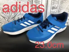 adidas キッズシューズ 23.0cm 青