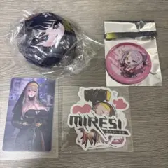MIRESI 缶バッジ カード ぬいぐるみ 3点セット