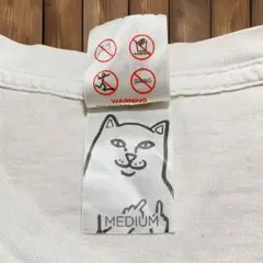 RIPNDIP バナナ猫 ポケットTシャツ 白 M