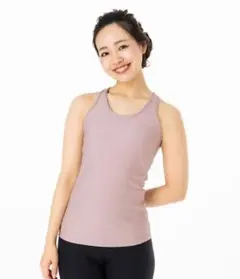 【未開封】リブロゴタンクトップ ライラック Ｓ SUKALA SUKALA】ダブルストラップリブロゴタンクトップ(XS・S・M・LL