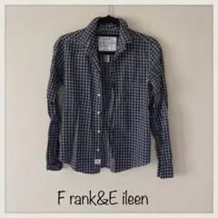 【夏物最終価格】Frank & Eileen チェック柄長袖シャツ XS