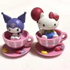 Shaky！サンリオキャラクターズ コーヒーカップ　キティ、クロミセット