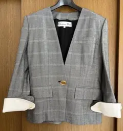 Christian Dior チェック柄　スーツ