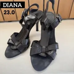 DIANA ダイアナ ミュール ブラック 23.0cm