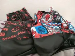 スパイダーマン　プラチナムザッカ巾着リュック 2点セット