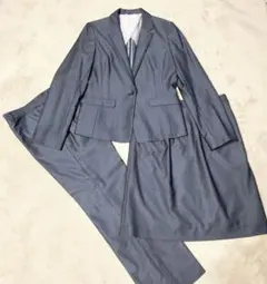 スーツセレクト スカート パンツ スーツセットアップ 3点セット 洗える 13号