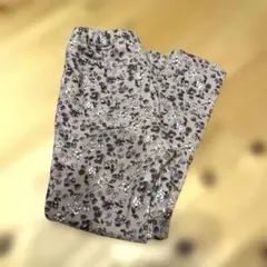 エニィファム　キッズ花柄ロングパンツ 110cm 裏起毛