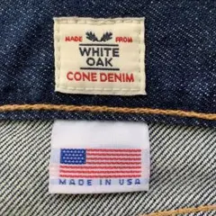【米国製】MADE IN USA セルビッジ ホワイトオークリーバイス511