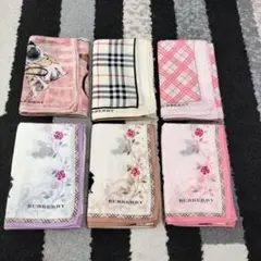 BURBERRY ハンカチ 6枚セット