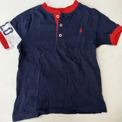 poloボタン付きTシャツポロラルフローレン110男の子