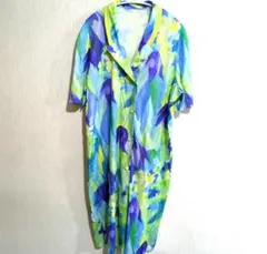 1点もの✨花柄 半袖シャツワンピース春夏服