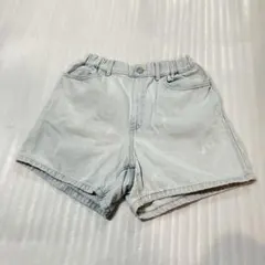 UNIQLO KIDS デニムハーフパンツ 150cm ライトブルー　ユニクロ