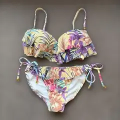 フラワープリント セパレート水着 バンドゥ - メルカリ