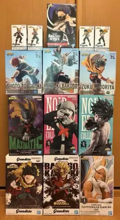 ヒロアカ フィギュア 4種類8体セット ①②③緑谷出久 デク ④爆豪