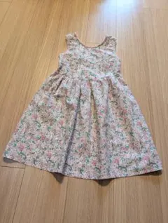 PRIMARK 花柄 レーストリムのノースリーブワンピース120cm 122cm
