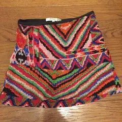 試着のみ♡ベルシュカ♡お洒落カラービーズ付♡ボヘミアン♡デザインスカート雑誌掲載