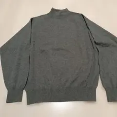カシミヤ100%モックネックセーターS西武ブランド
