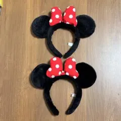 ディズニー　ミニーマウス カチューシャ　セット　親子