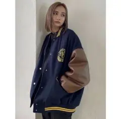 EMODA エモダ オーバーサイズ スタジャン ブラック 黒 フリー - メルカリ