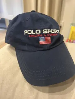 POLO SPORT RALPH LAUREN キャップ ネイビー 星条旗 刺繍 - メルカリ